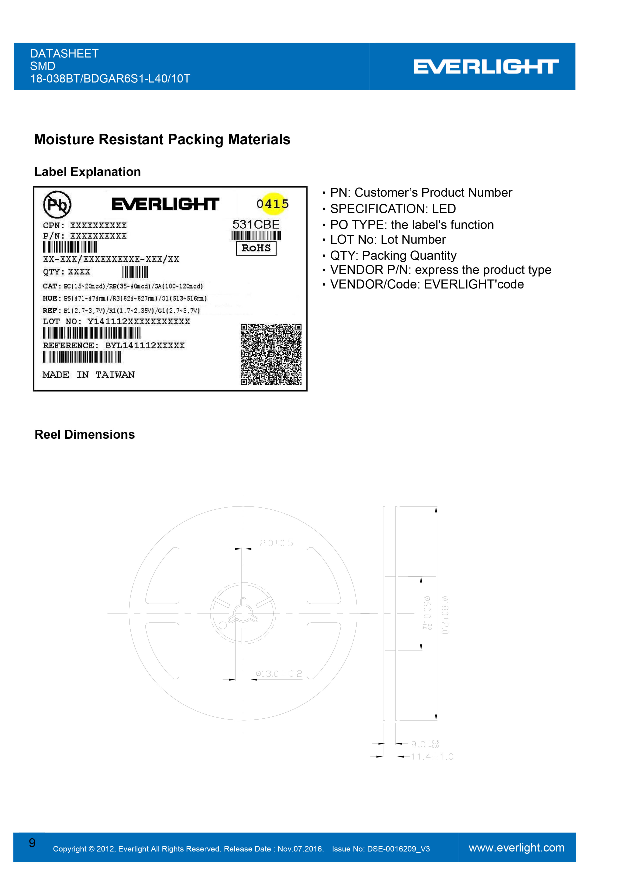 everlight led smd RGB 1010 18-038BT/BDGAR6S1-L40/10T