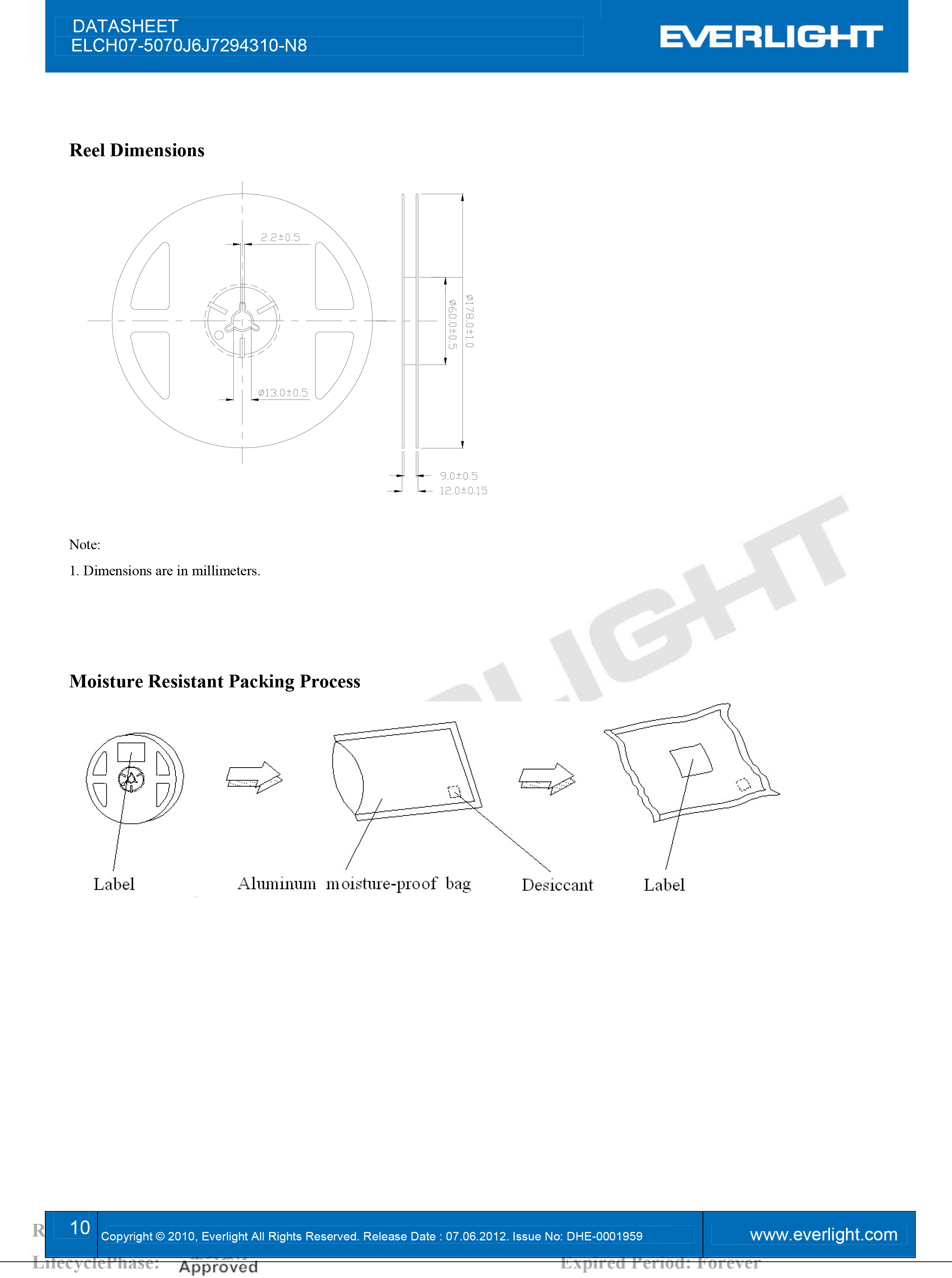 EVERLIGHT 2016 FLASH LED ELCH07-5070J6J7294310-N8 Datasheet