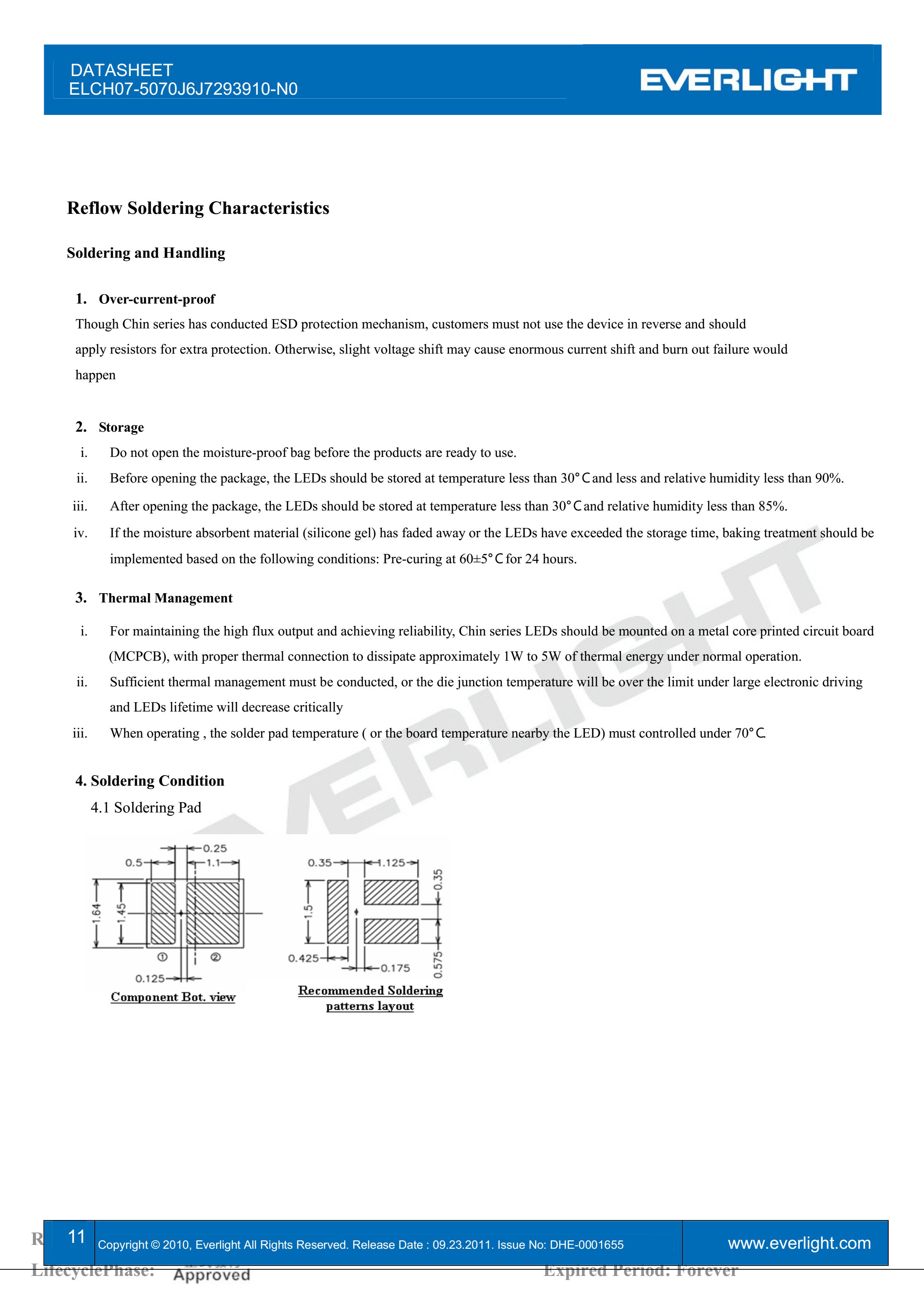 EVERLIGHT 2016 FLASH LED ELCH07-5070J6J7293910-N0 Datasheet