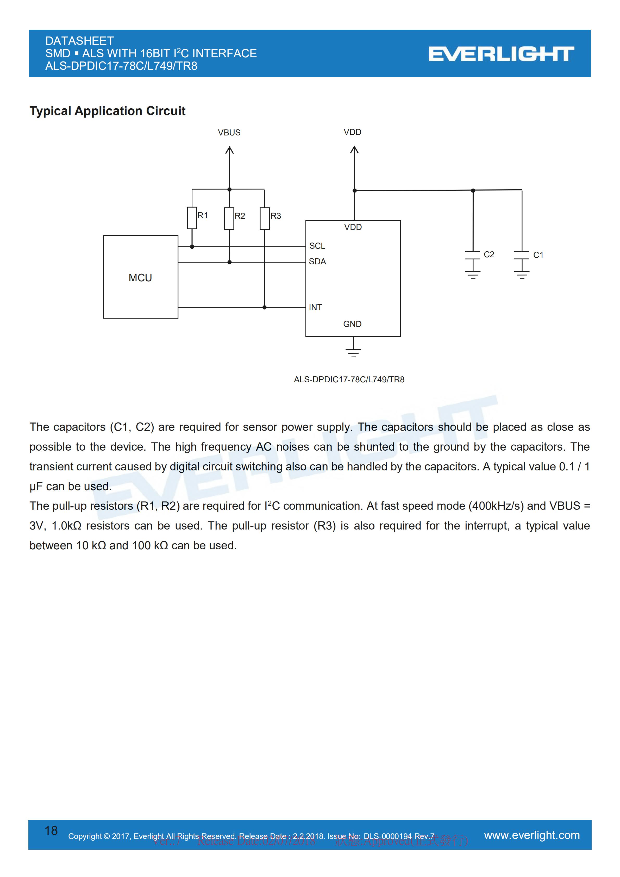 Everlight 0808 Ambient Light Sensor ALS-DPDIC17-78C/L749/TR8 Datasheet