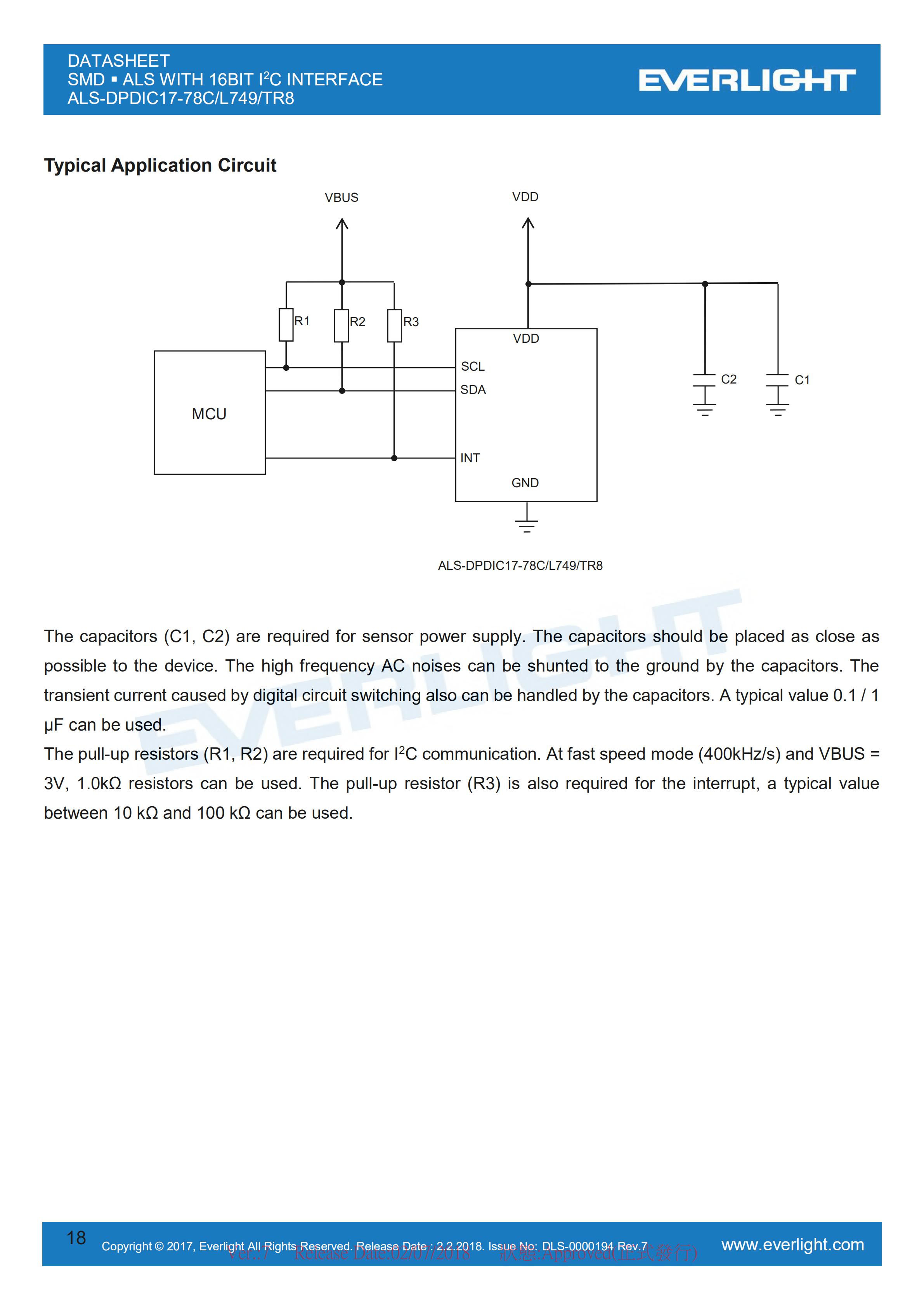 Everlight 0808 Ambient Light Sensor ALS-DPDIC17-78C/L749/TR8 Datasheet